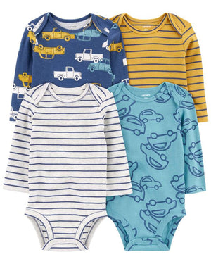 CARTER'S BODYSUITS DE 4 y 5 PIEZAS. PRECIO POR CADA CONJUNTO: $16.50 USD.