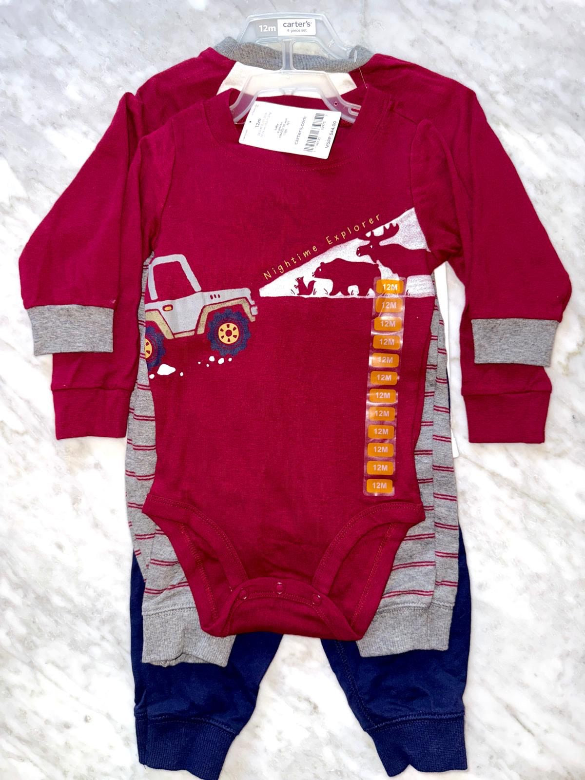 Carter´s Set's 4 piezas al por Mayor - Precio por Conjunto: $10.75 USD