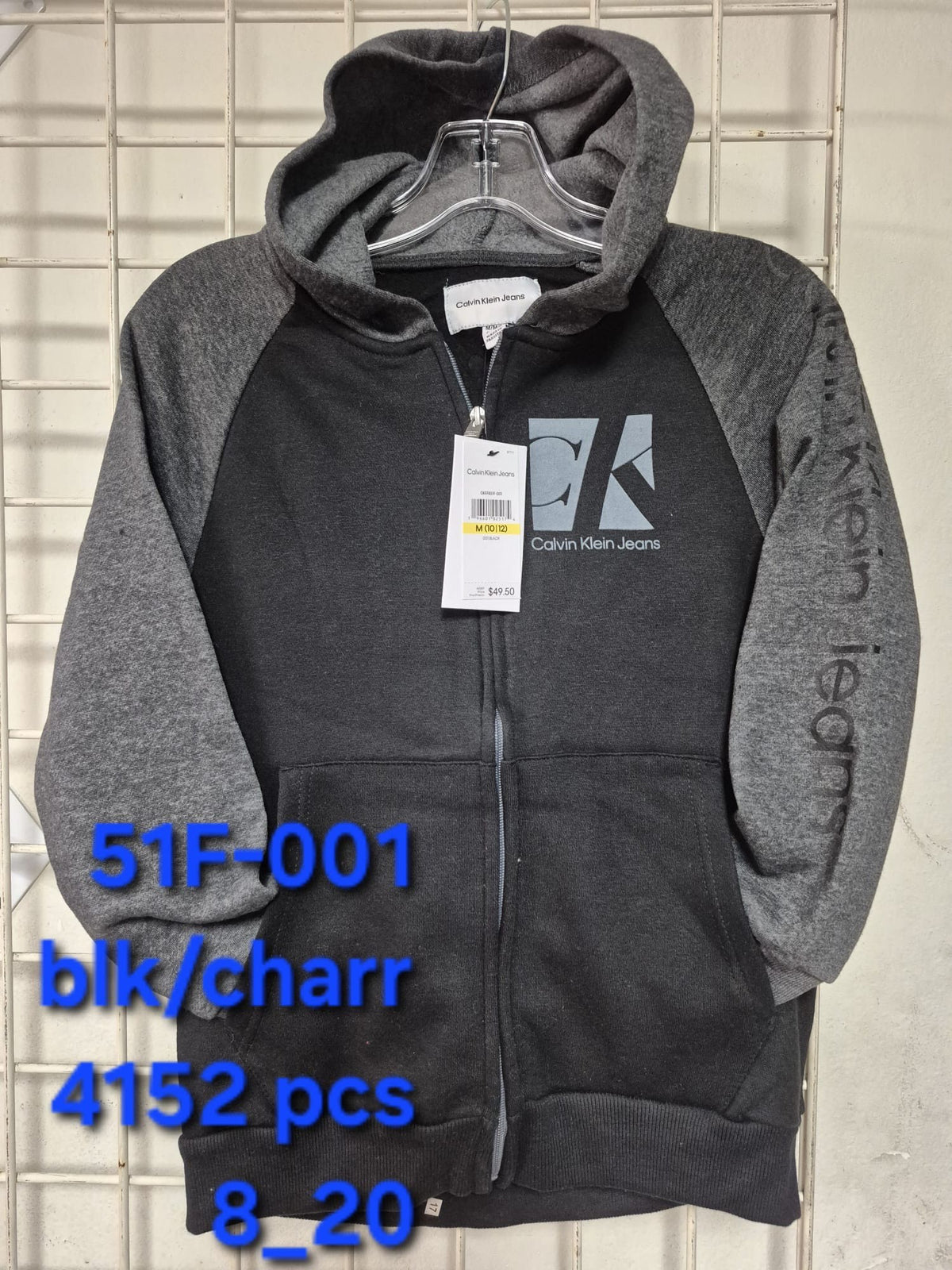 Calvin Klein Kids/Niños Hoodies Negro 8-20 años al por Mayor -  Precio por unidad: $16.50 USD