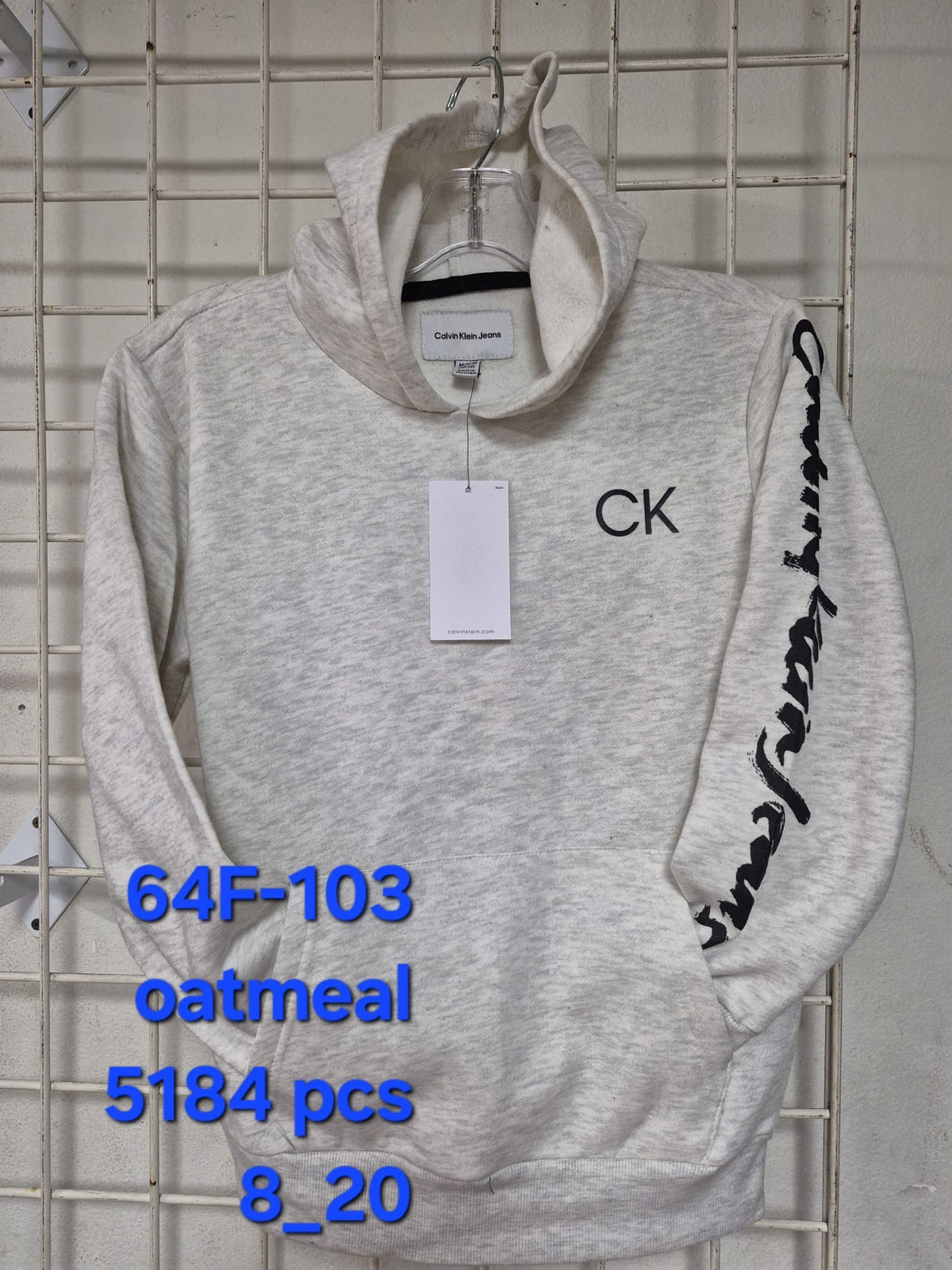 Calvin Klein Kids/Niños Hoodies Gris Claro 8-20 años al por Mayor -  Precio por unidad: $16.50 USD