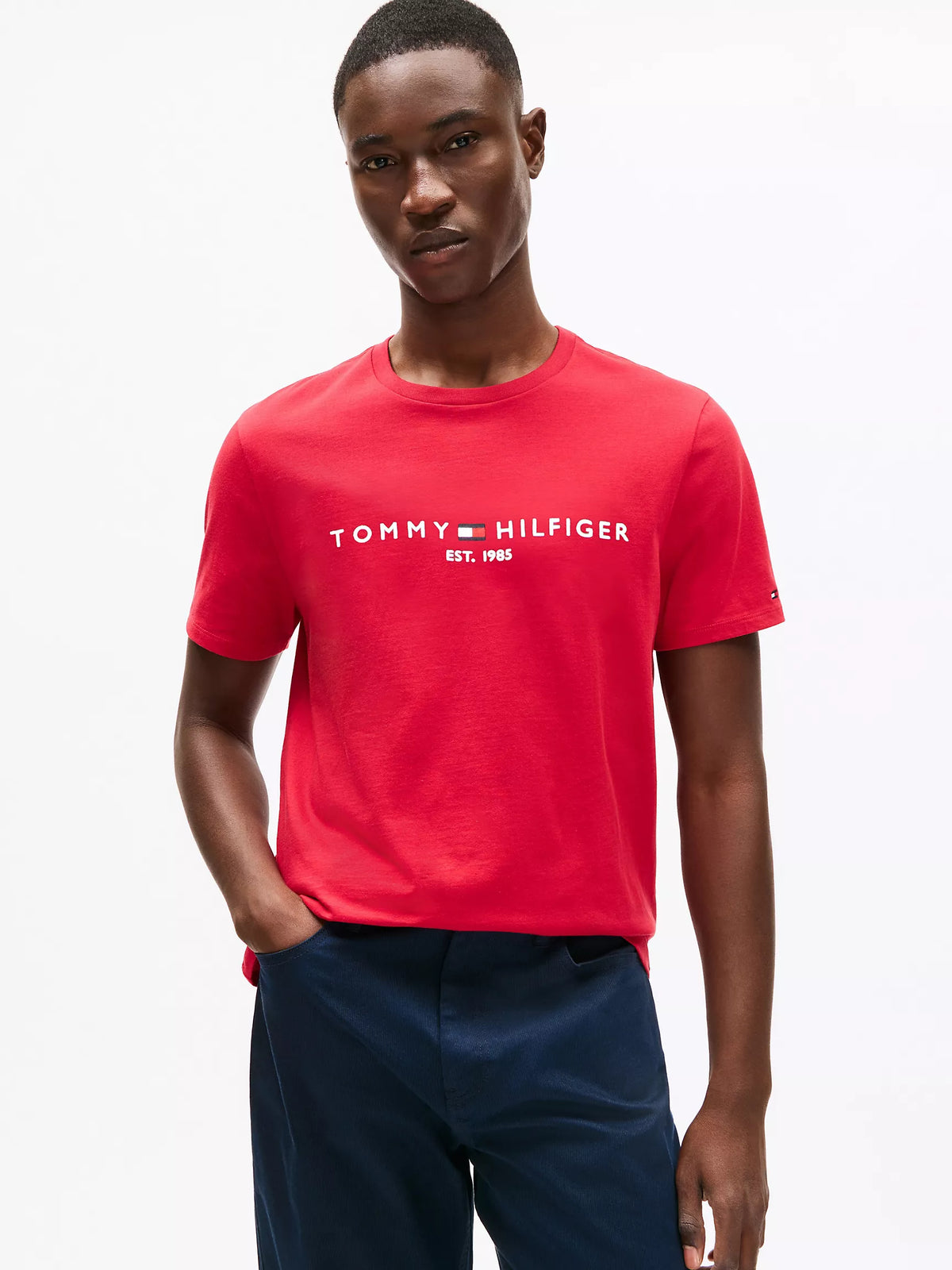Tommy Hilfiger Men's/Hombre T-Shirt/Camisetas LOGO TEE al por