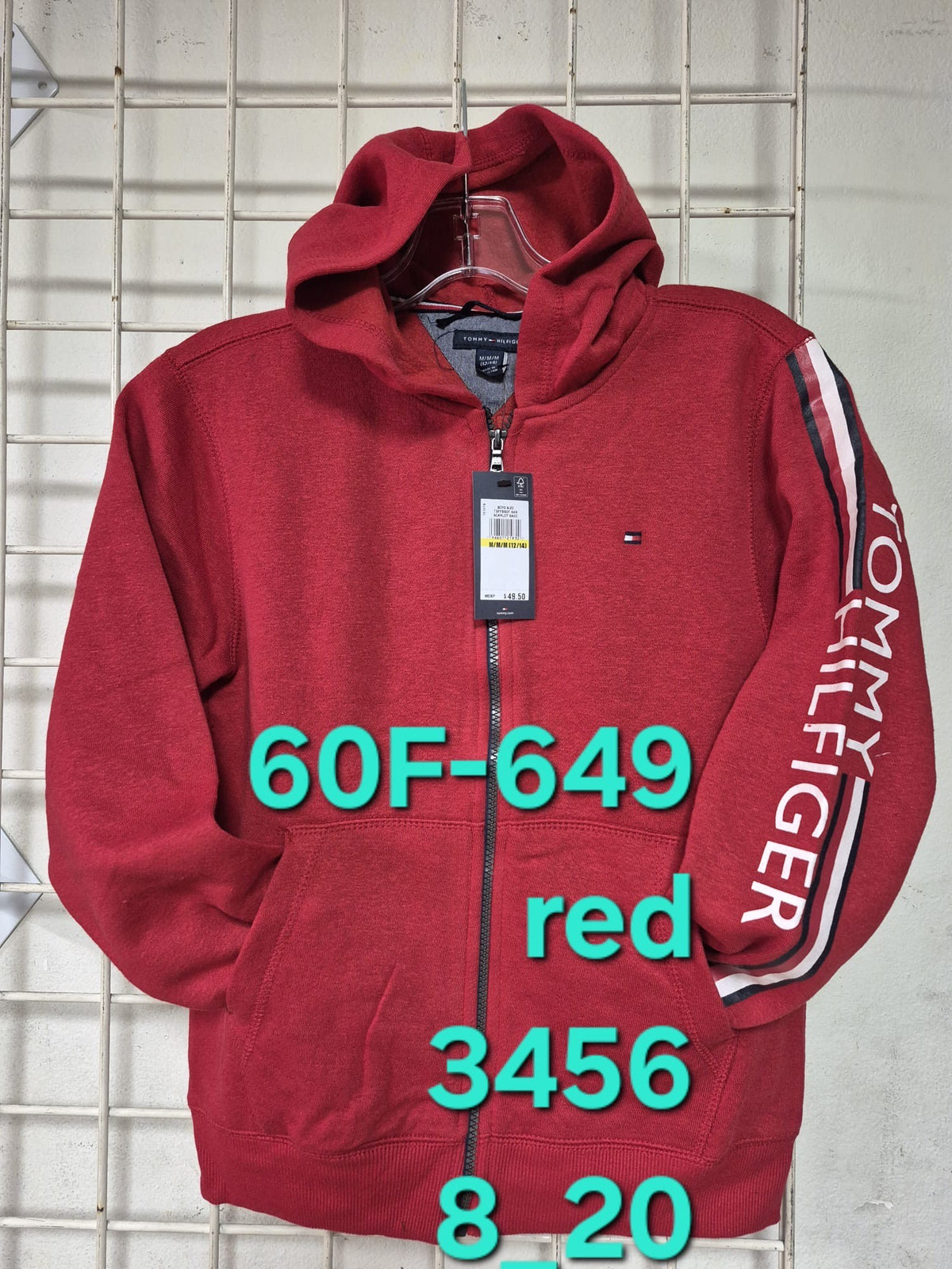 Tommy Hilfiger Kids/Niños Hoodies Rojo 8-20 años al por Mayor -  Precio por unidad: $16.50 USD