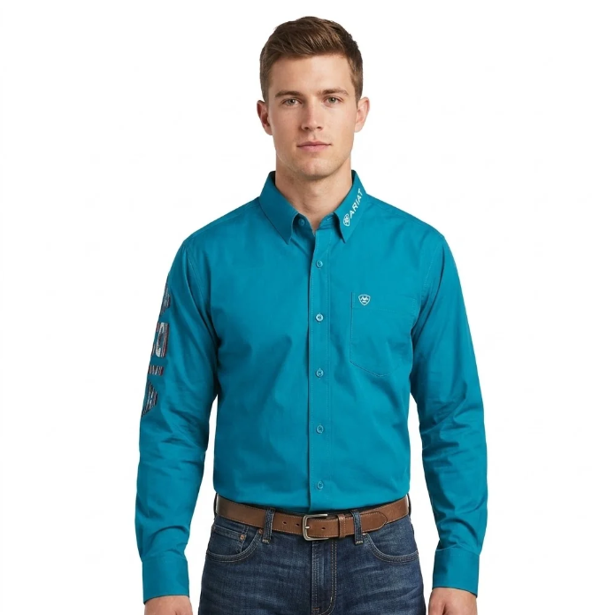 Ariat Men's/Hombre Camisas Manga Larga Vaquera al por Mayor - Precio por unidad: $29.50 USD
