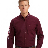 Ariat Men's/Hombre Camisas Manga Larga Vaquera al por Mayor - Precio por unidad: $29.50 USD