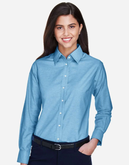 Harriton Women's/Mujer Camisas Oxford al por Mayor - Precio por unidad: $14.50 USD
