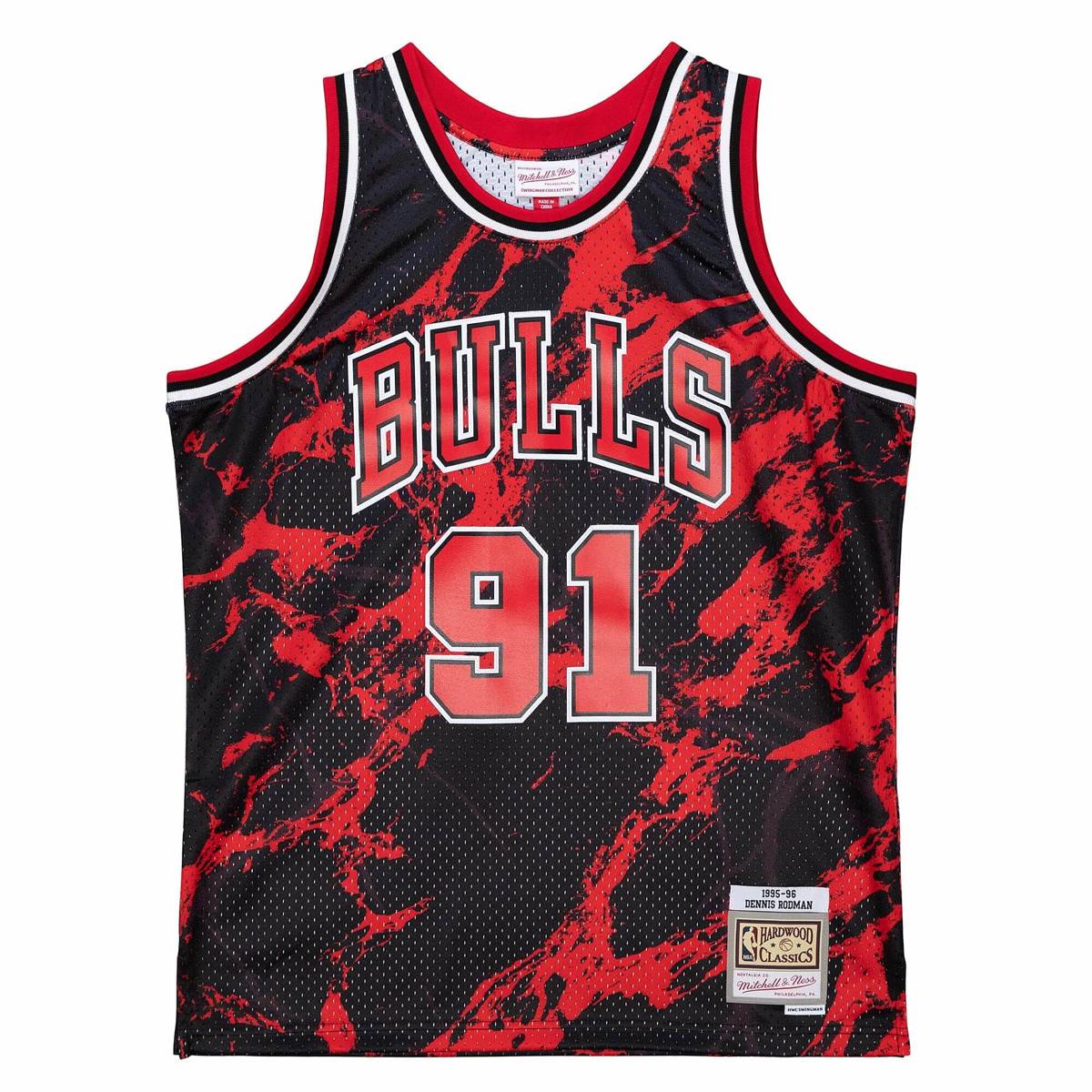 Mitchell & Ness Men's/Hombre Jersey Swingman Dennis Rodman Chicago Bulls 1997-98 al por Mayor - Precio por unidad: $49.75 USD