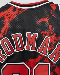 Mitchell & Ness Men's/Hombre Swingman Mesh Jersey Chicago Bulls Marble Dennis Rodman al por Mayor - Precio por unidad: $44.75 USD