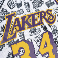 Mitchell & Ness Men's/Hombre Jersey Swingman Doodle Shaquille O'neal Los Angeles Lakers 1996-1997 al por Mayor - Precio por unidad: $49.75 USD